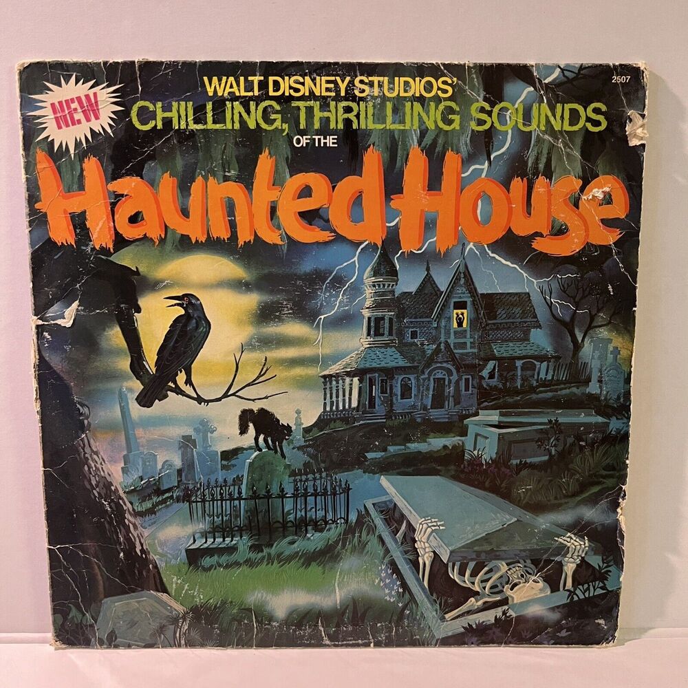 DISNEY Chilling, Thrilling Sounds Of The Haunted House Lp 1979 RECORD vinyl
